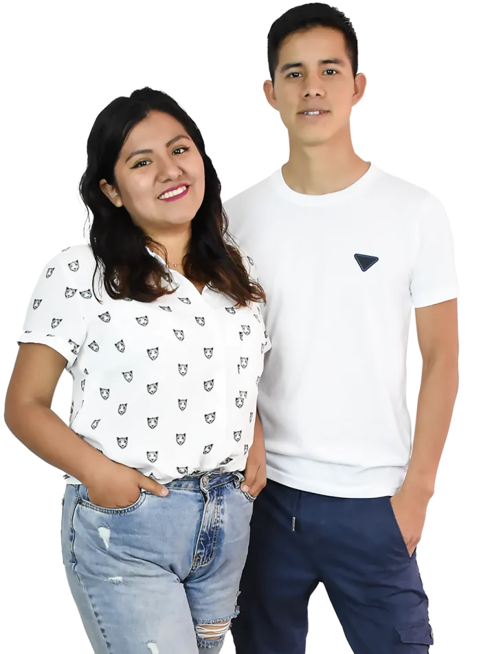 Andy León y Bea, fundadores de Andy Bea Melamina