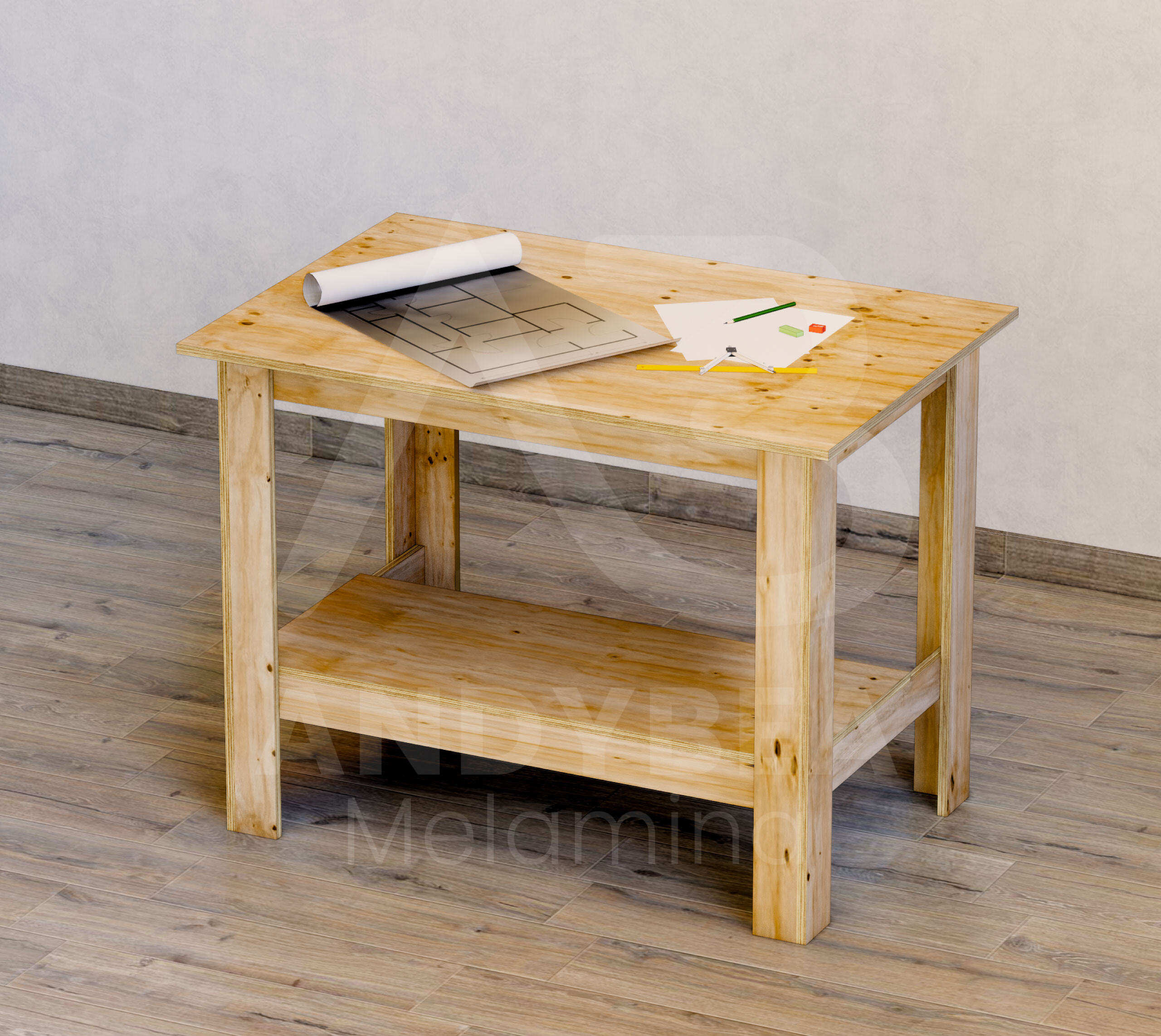 Plano de Mesa de trabajo