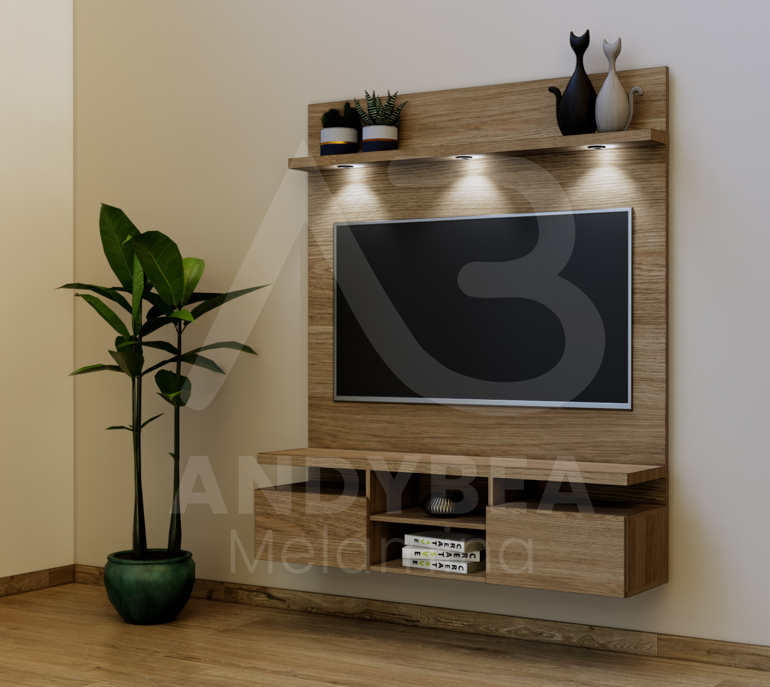 Plano de Estar Tv Caramel