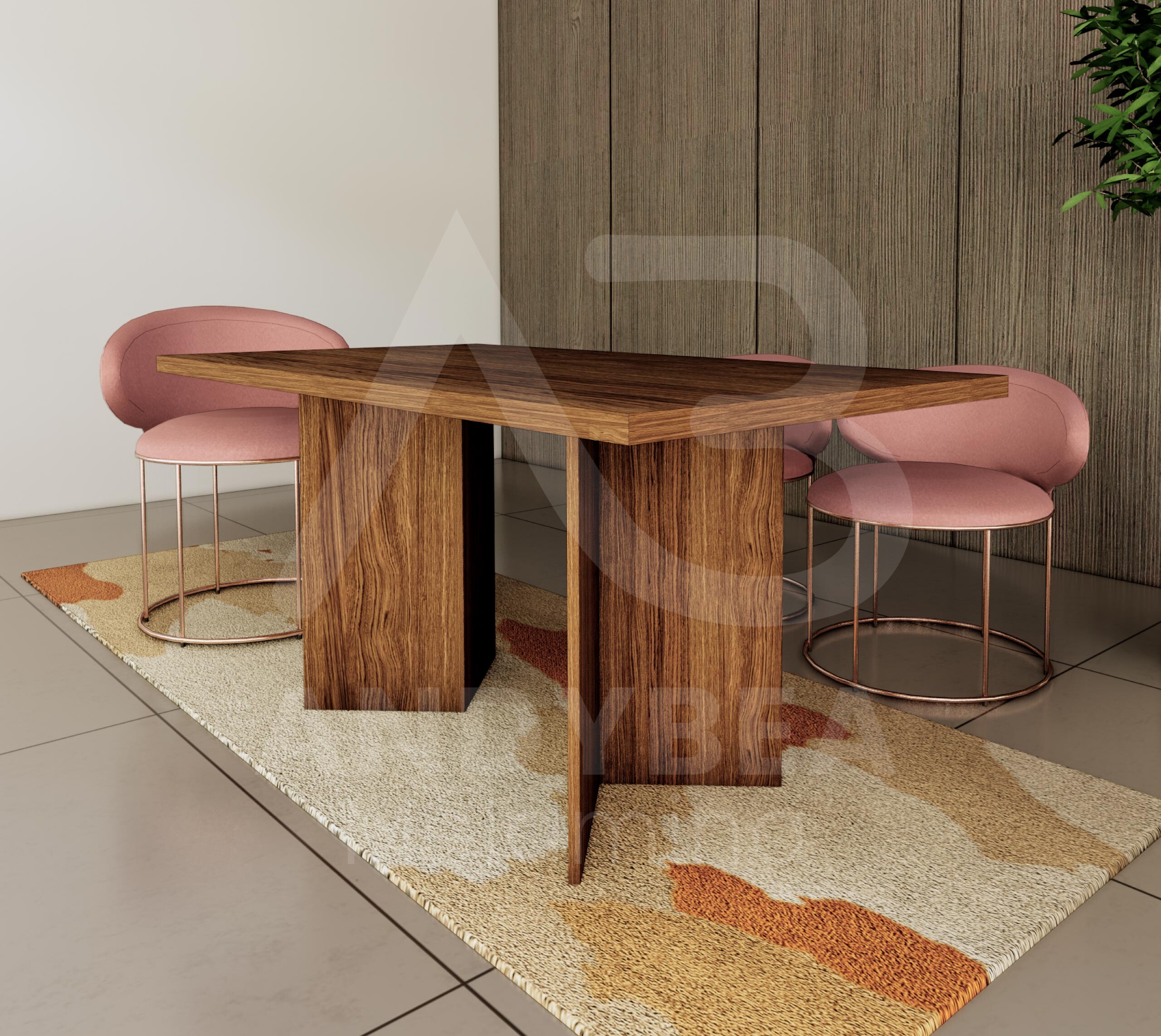 Plano de Mesa caramel