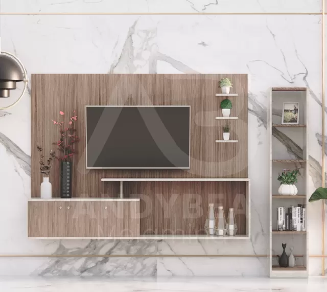 Plano de Estar TV Boho + Estante Auxiliar