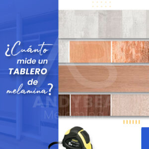 Cuanto mide un tablero de Melamina